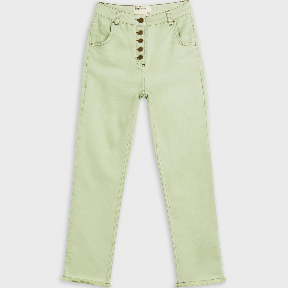 NWT! Ted Baker Zahhra Jeans - Mint Green - Size 27